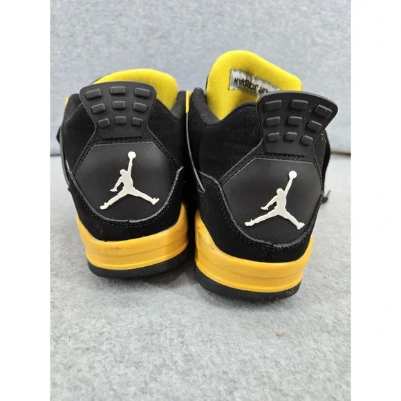 Nike Air Jordan Retro 4 "Yellow Thunder" US Men's Size 7.5 Womans 9 - Picture 5 of 9